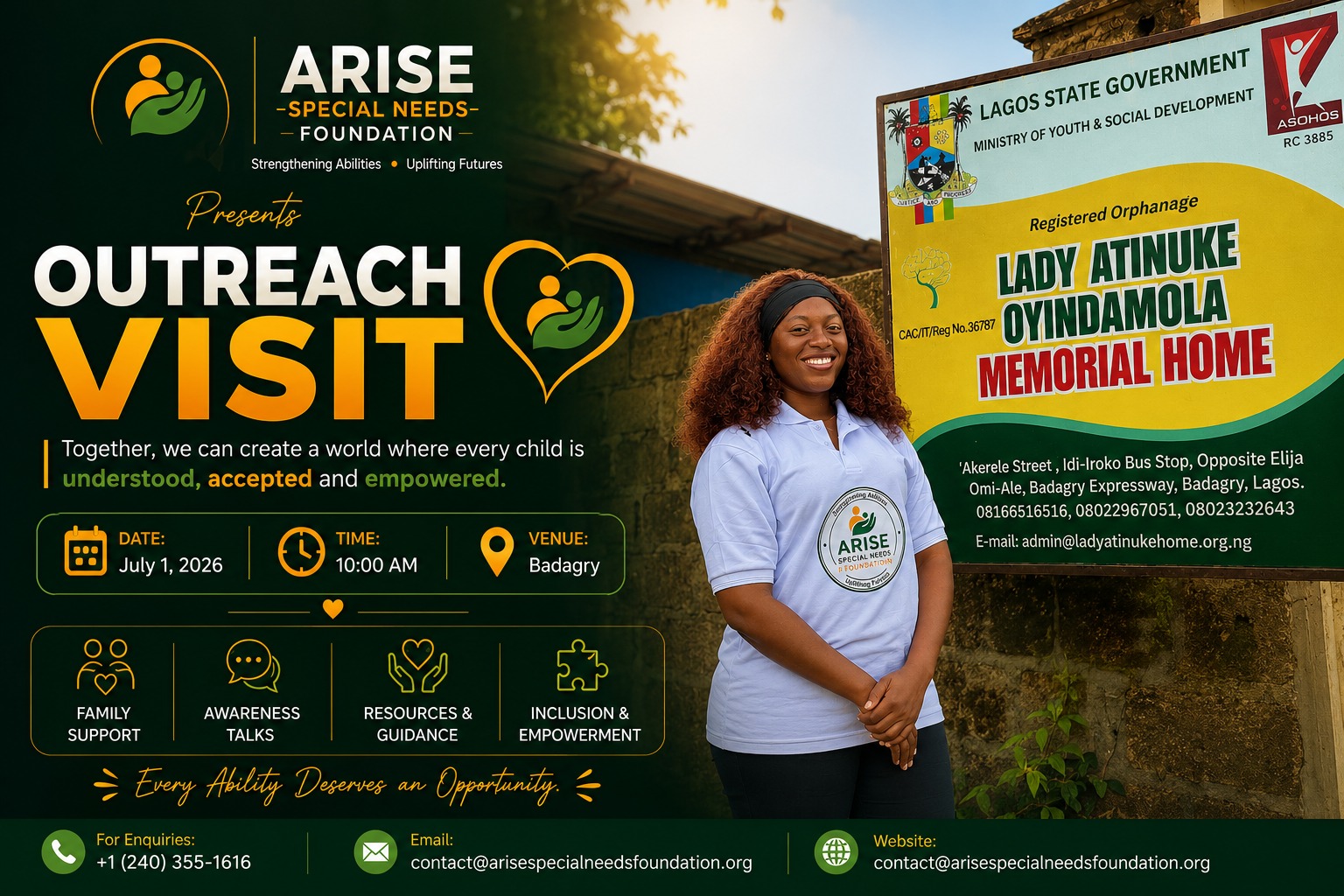 One Child Lagos Outreach Flyer